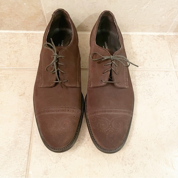 Mario Fagni Brown Lace Up Oxfords - Picture 1 of 9